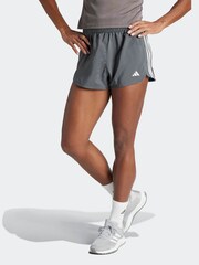 adidas LIght Grey Pacer Woven Shorts - Image 1 of 6