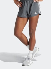 adidas LIght Grey Pacer Woven Shorts - Image 4 of 6