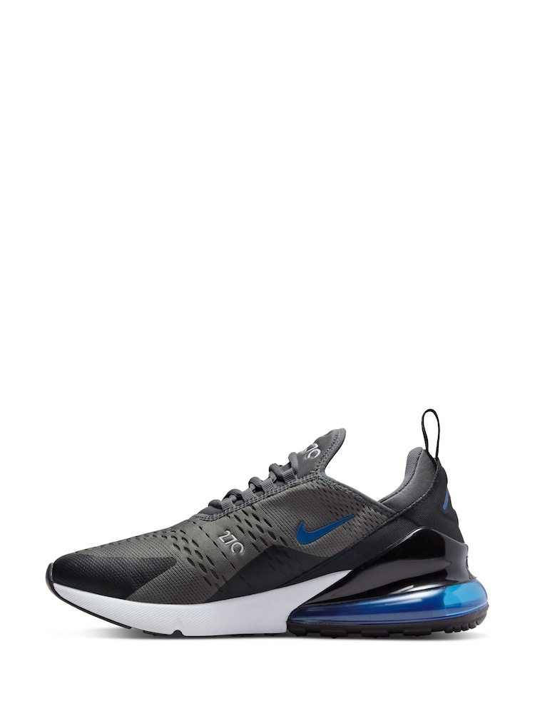 Czarny/niebieski - Nike Air Max 270 Trainers - Image 4 of 10