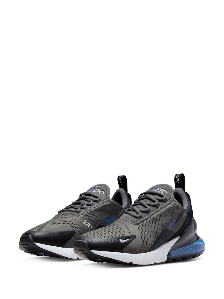 Czarny/niebieski - Nike Air Max 270 Trainers - Image 5 of 10