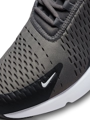 Nike Black/Blue Air Max 270 Trainers - Image 9 of 10
