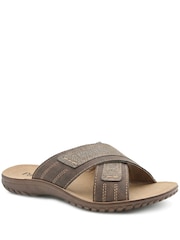 Marrón - Pavers Strappy Cushioned Slip On Sandals - Imagen 2 de 5