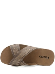 Marrón - Pavers Strappy Cushioned Slip On Sandals - Imagen 4 de 5