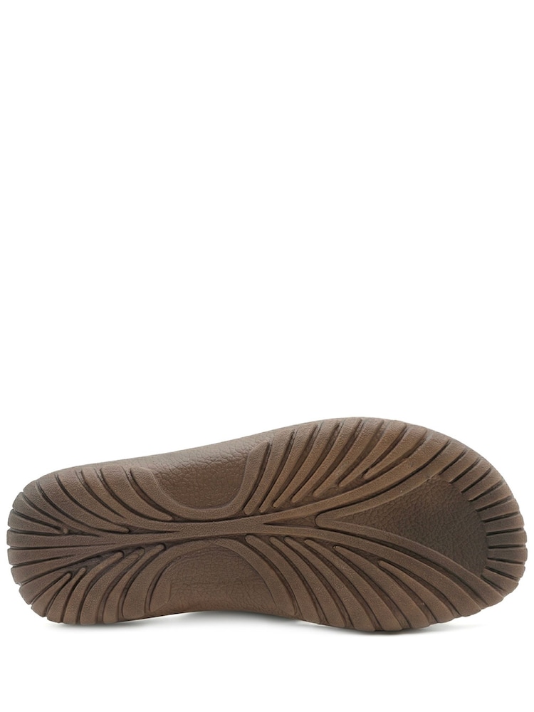 Pavers Brown Strappy Cushioned Slip On Sandals - Image 6 of 6 Pavers Brown Strappy Cushioned Slip On Sandals - Image 6 of 6
