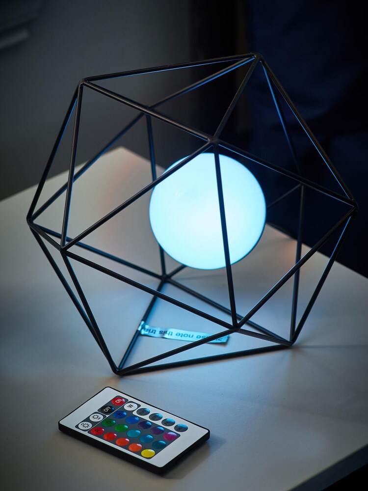 Black Geo Colour Changing Table Light - Image 1 of 3