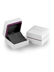 Beaverbrooks Sterling Rectangular Hoop Earrings - Image 2 of 2