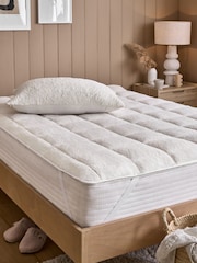 White Fleece Mattress Enhancer - Image 1 of 4