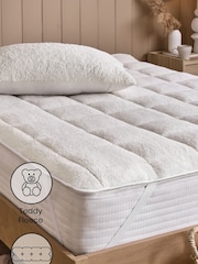 White Fleece Mattress Enhancer - Image 2 of 4