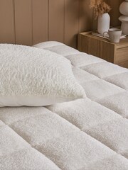 White Fleece Mattress Enhancer - Image 3 of 4