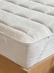 White Fleece Mattress Enhancer - Image 4 of 4