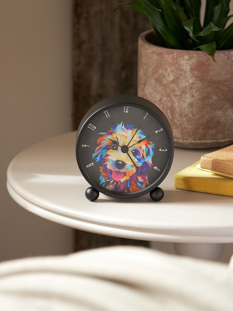 Multicolour Cockapoo Mini Alarm Clock - Image 1 of 3