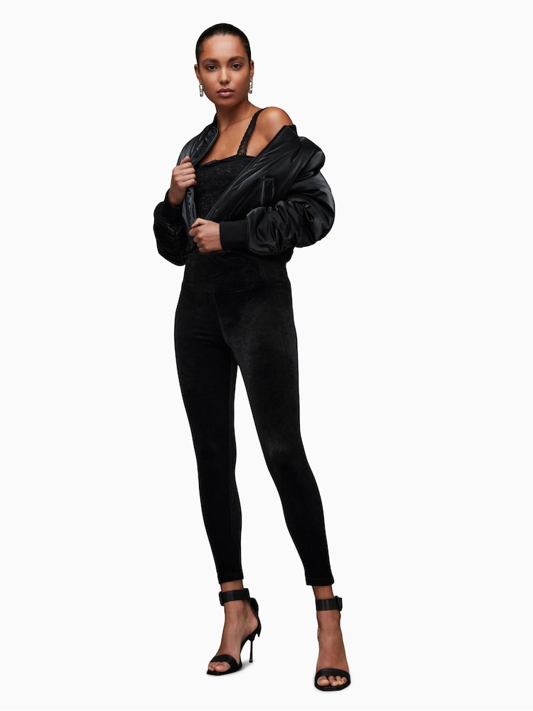 Бархатные леггинсы Allsaints Cora - Изображение 1 из 6
