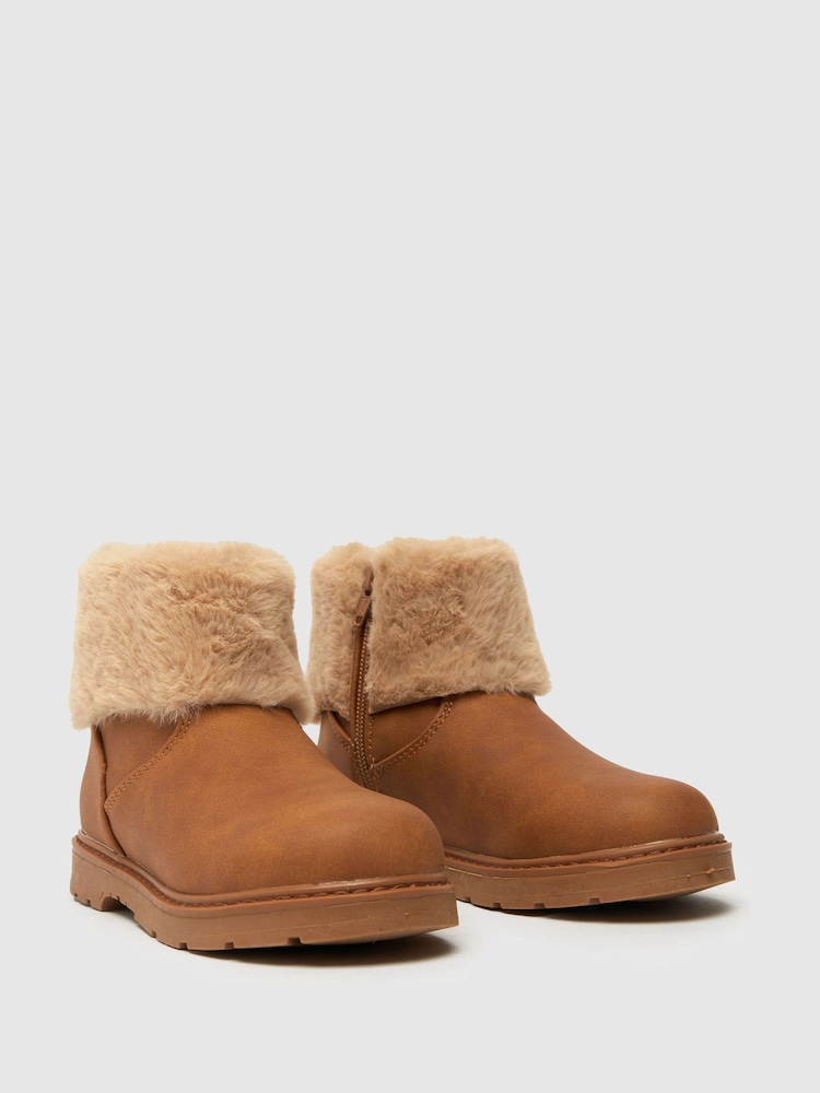 Schuh Charisma Natural Faux Fur Boots - Image 2 of 4