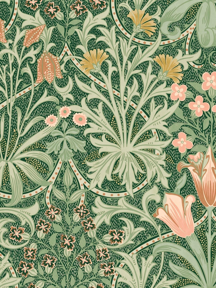 William Morris At Home Forest Woodland Weeds A4 Wallpaper Sample - Image 2 of 5 William Morris At Home Forest Woodland Weeds A4 Wallpaper Sample - Image 2 of 5