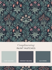 William Morris At Home Midnight A4 Wallpaper Sample Celandine - Image 4 of 5