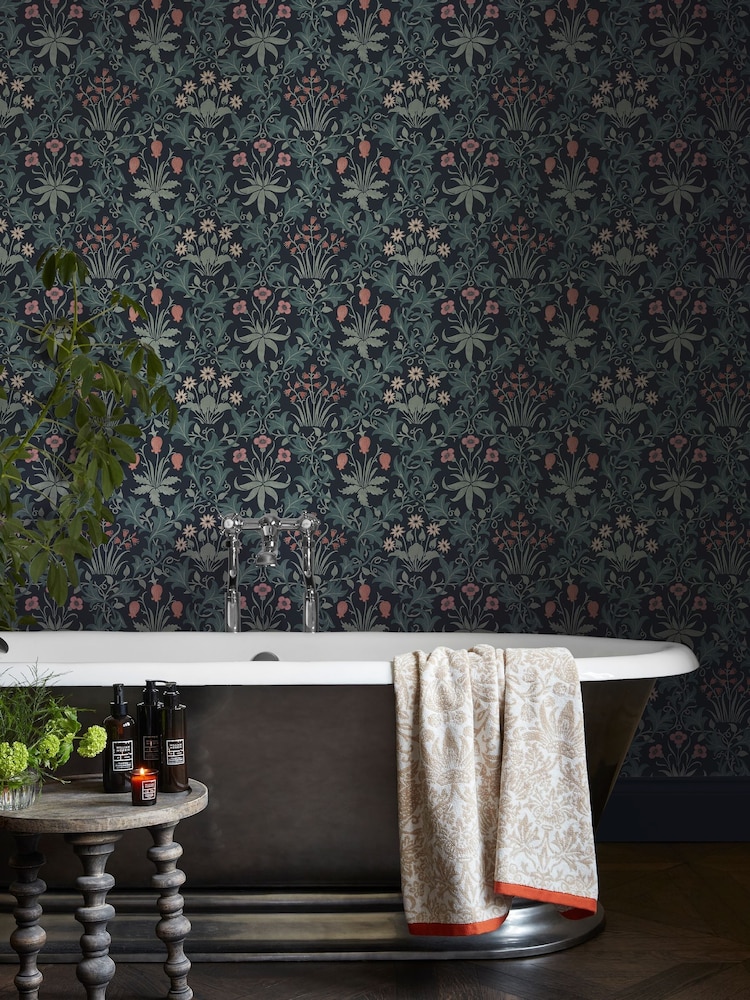 William Morris At Home Midnight A4 Wallpaper Sample Celandine - Image 5 of 5 William Morris At Home Midnight A4 Wallpaper Sample Celandine - Image 5 of 5