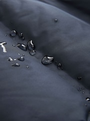 Navy Blue/Grey Jersey Sleeve Puffer Jacket - Image 12 of 12