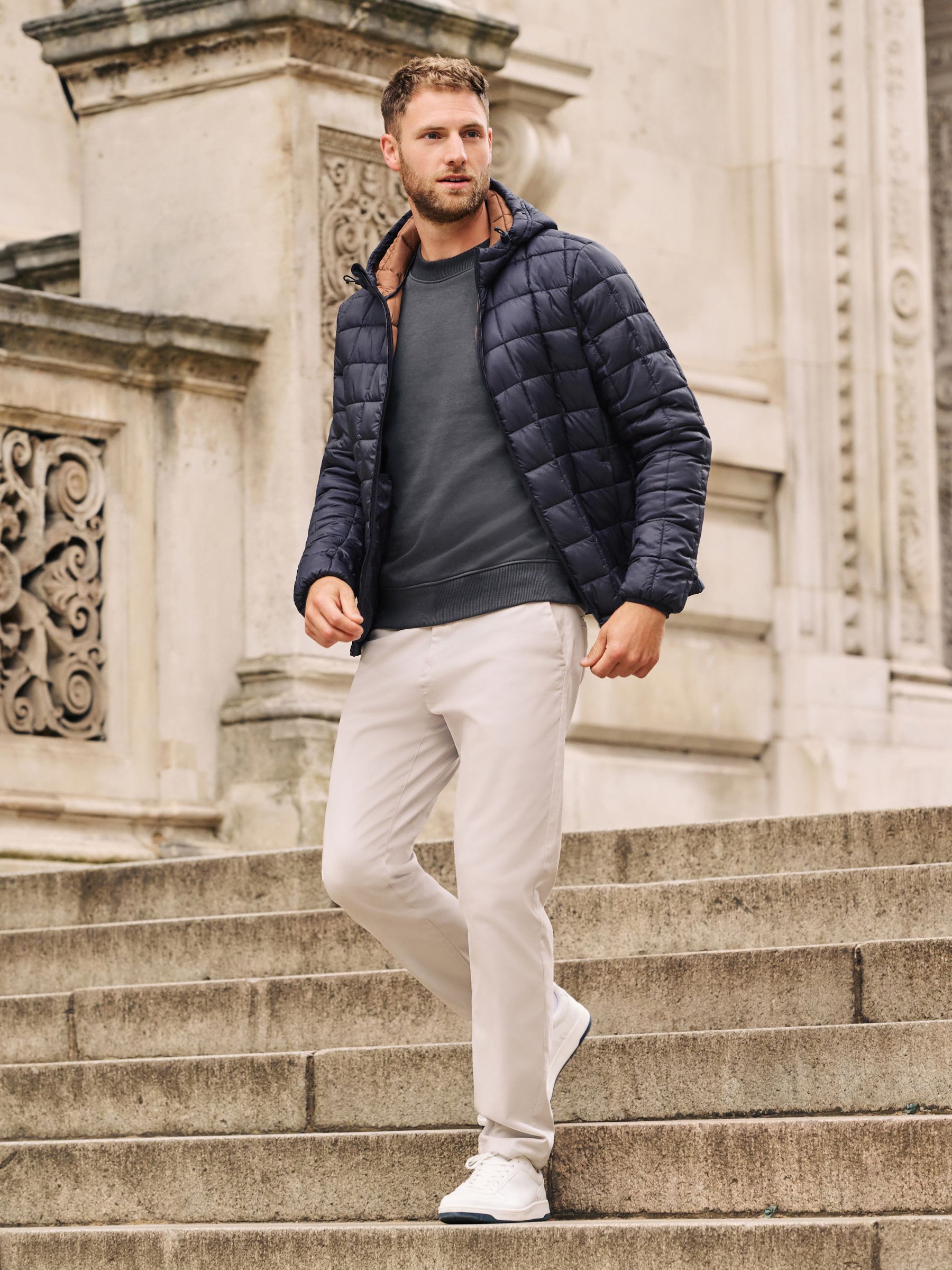 Next navy quilted jacket best sale
