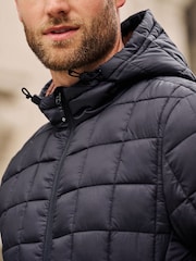Marineblau/blau - Wasserabweisende, leichte Jacke mit quadratischem Steppmuster - Bild 7 von 12
