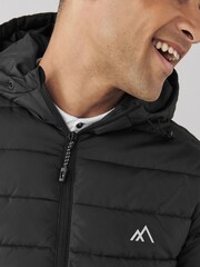 Black Shower Resistant Lightweight Puffer Jacket - Image 5 of 11