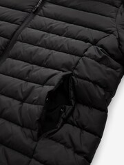 Black Shower Resistant Lightweight Puffer Jacket - Image 10 of 11