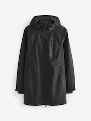 Black Long Waterproof Coat - Image 11 of 16