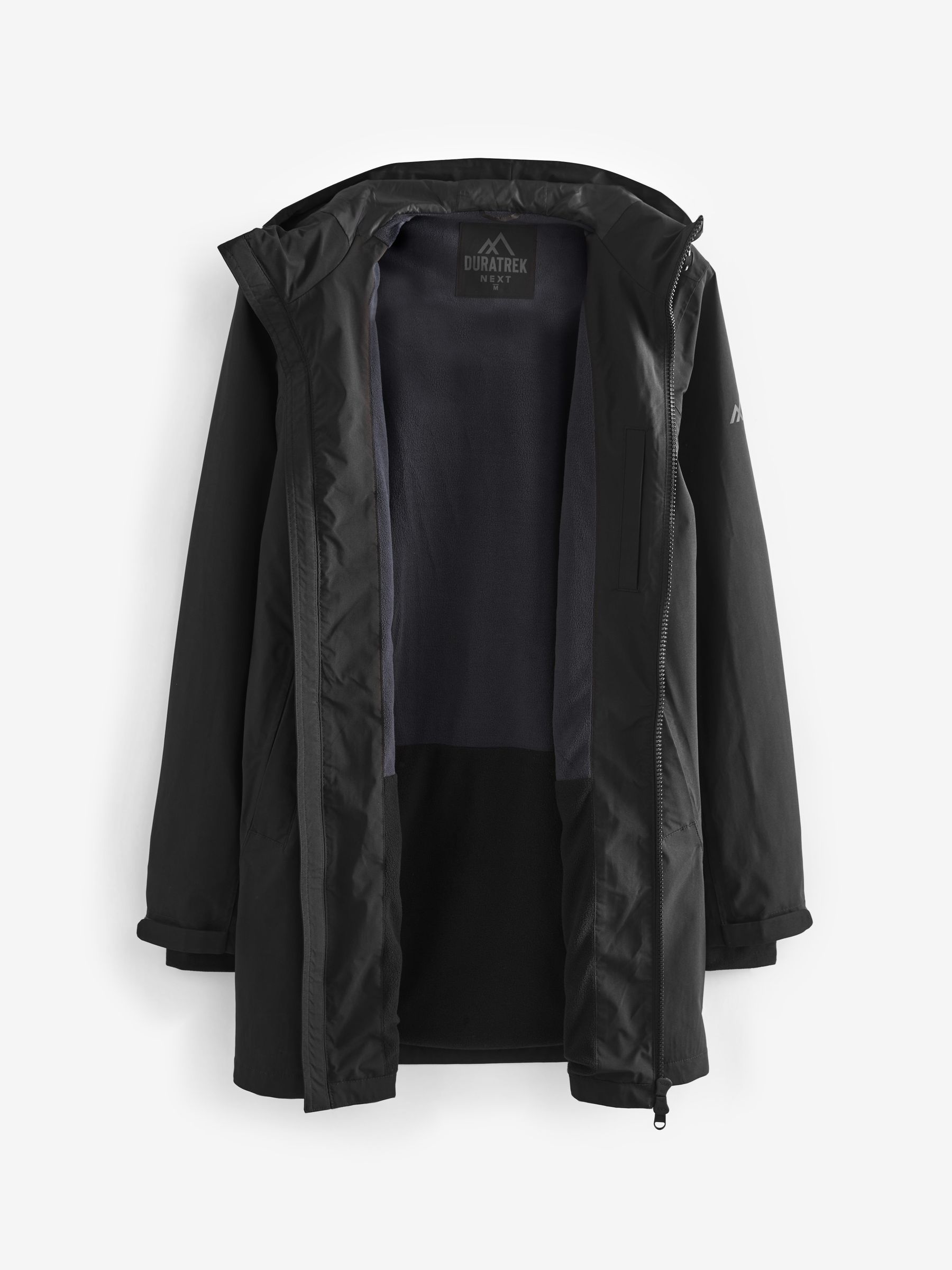 Buy Black Long Waterproof Coat from Next Luxembourg