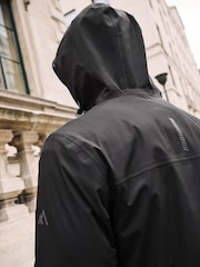 Black Long Waterproof Coat - Image 7 of 16