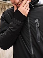 Black Long Waterproof Coat - Image 8 of 16