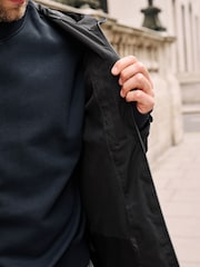 Black Long Waterproof Coat - Image 10 of 16