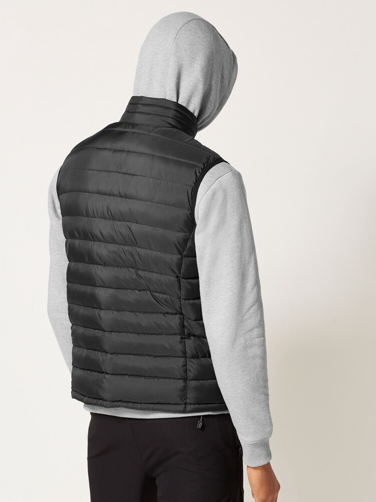 Noir - Veste sans manche matelassée imperméable légère - Image 3 of 11