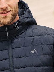 Navy Blue Shower Resistant Lightweight Puffer Jacket - Image 7 of 12