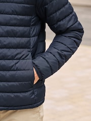 Navy Blue Shower Resistant Lightweight Puffer Jacket - Image 8 of 12