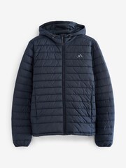 Navy Blue Shower Resistant Lightweight Puffer Jacket - Image 9 of 12