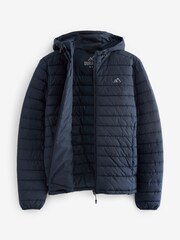 Navy Blue Shower Resistant Lightweight Puffer Jacket - Image 10 of 12