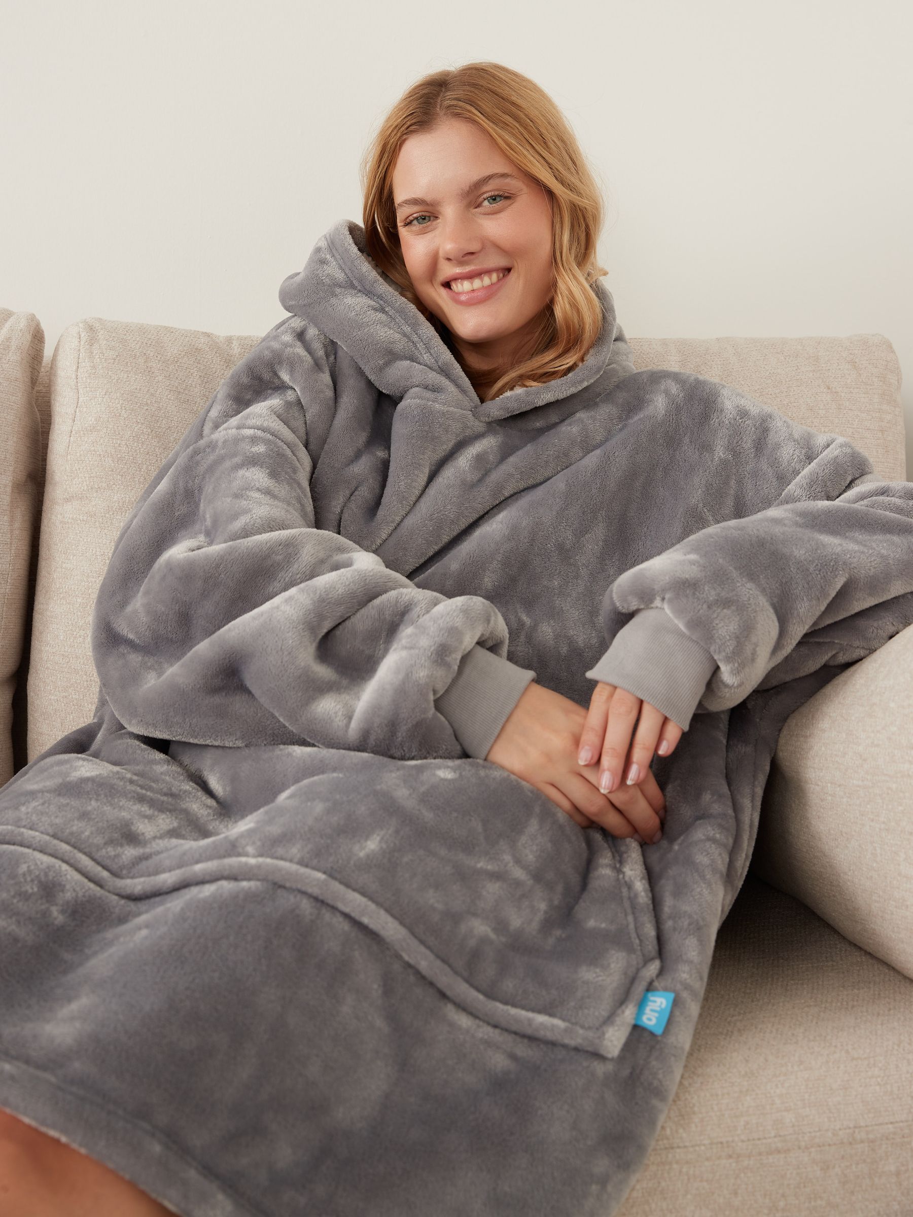 Buy Ony Soft Cosy Fleece Extra Thick Oversized Blanket Hoodie from Next Luxembourg