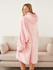 Pink - Ony Extradicker, deckenähnlicher Oversize-Kapuzenpulli aus kuscheligem Fleece - Bild 3 von 5