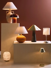 Brushed Chrome Burford Rechargeable Wireless Table Lamp - Image 3 of 6