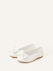 Angels By Accessorize Girls Bow Ballerina Flats - Imagen 1 de 3