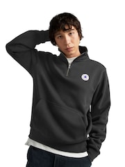 Converse Black Retro Chuck Quarter Zip Jumper - Image 1 of 5