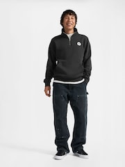 Converse Black Retro Chuck Quarter Zip Jumper - Image 3 of 5