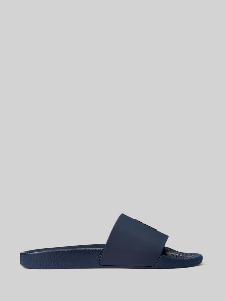 Polo Ralph Lauren Navy Signature Pony Sliders - Image 2 of 4