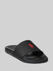 Polo Ralph Lauren Black Signature Pony Sliders - Image 1 of 4