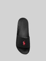 Polo Ralph Lauren Black Signature Pony Sliders - Image 4 of 4