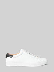 Polo Ralph Lauren Black Jermain Leather Trainers - Image 1 of 4