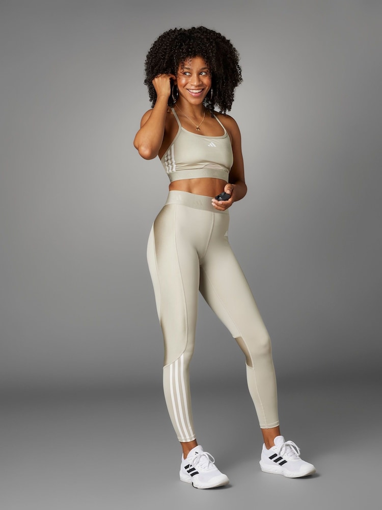adidas Cream Hyperglam Shine Bralette - Image 2 of 14