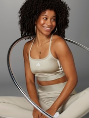 adidas Cream Hyperglam Shine Bralette - Image 5 of 14