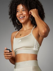 adidas Cream Hyperglam Shine Bralette - Image 8 of 14