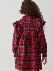 Red Tartan Ruffle Check Dress (3-16yrs) - Image 3 of 7