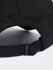 Schwarz - adidas – Baseball-Cap aus 100 % Baumwolle mit 3 Streifen - Bild 4 von 4